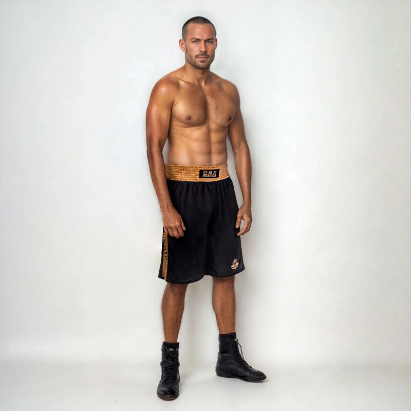DBX Bushido GOLD training boxing shorts ezüst rövidnadrág