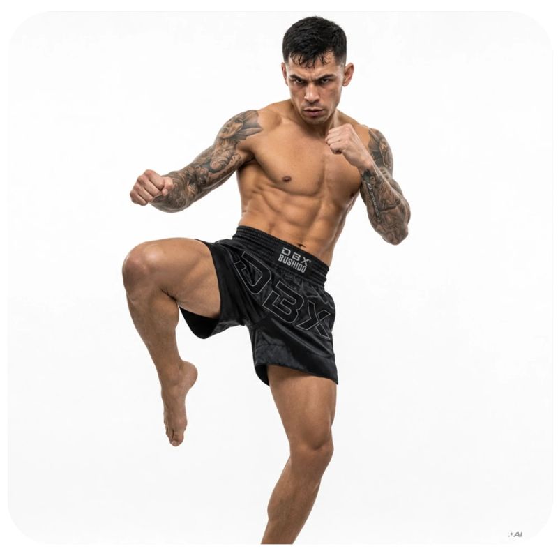 DBX Bushido Men’s Muay Thai V1 | férfi rövidnadrág, fekete