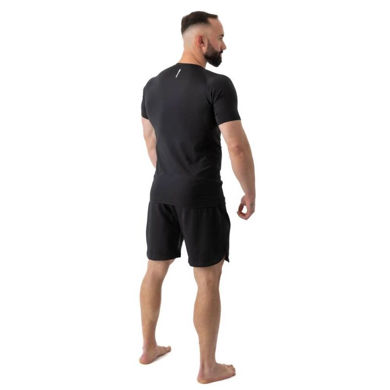 DBX Bushido Rashguard short sleeve BlackRS - fekete