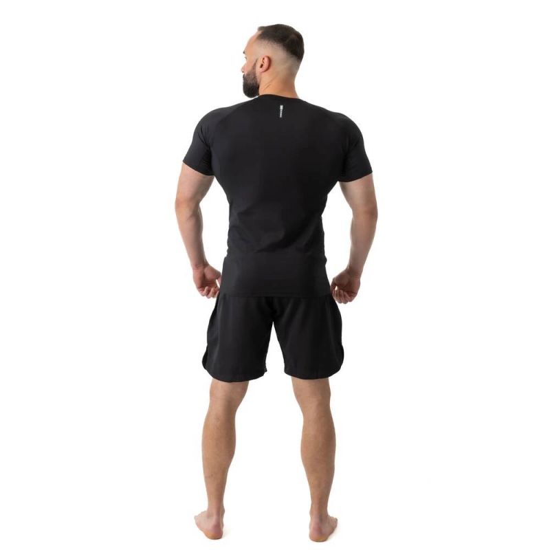 DBX Bushido Rashguard short sleeve BlackRS - fekete