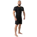 DBX Bushido Rashguard short sleeve BlackRS - fekete