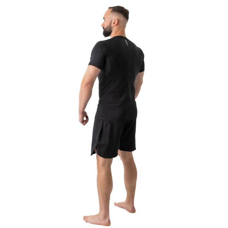 DBX Bushido Rashguard short sleeve BlackRS - fekete