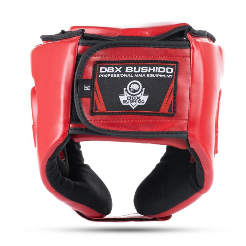 DBX Bushido RED Tournament Boxing Helmet czerwony védőfelszerelés