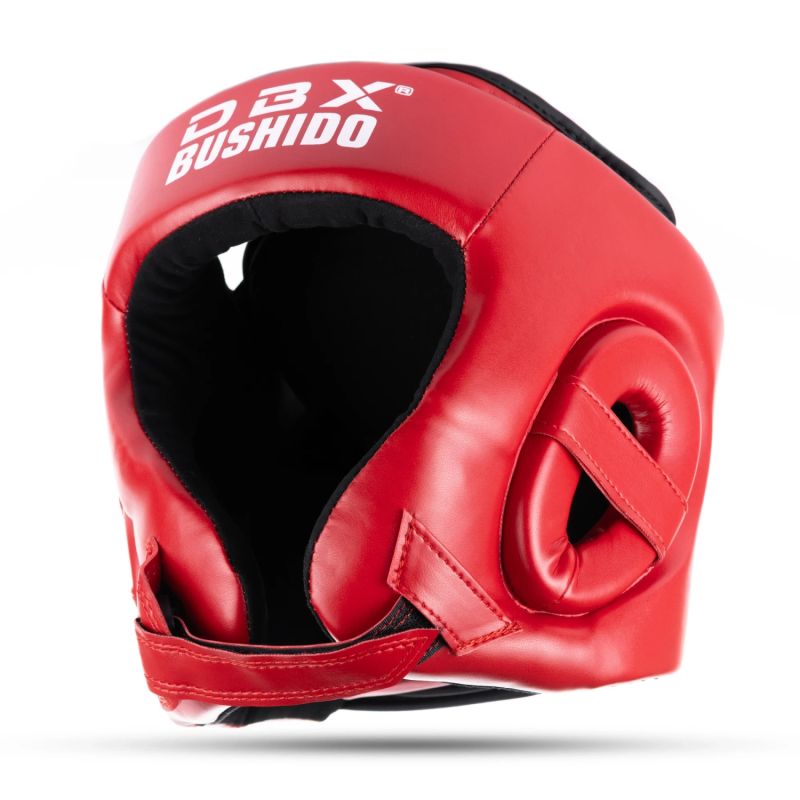 DBX Bushido RED Tournament Boxing Helmet czerwony védőfelszerelés