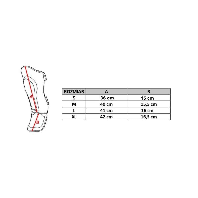 DBX Bushido Shin Guards - Phantom Red piros védőfelszerelés