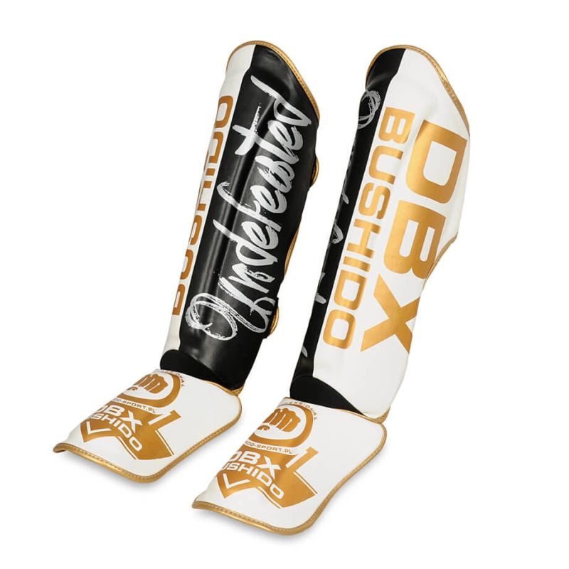 DBX Bushido Shin Guards - Undefeated fekete védőfelszerelés