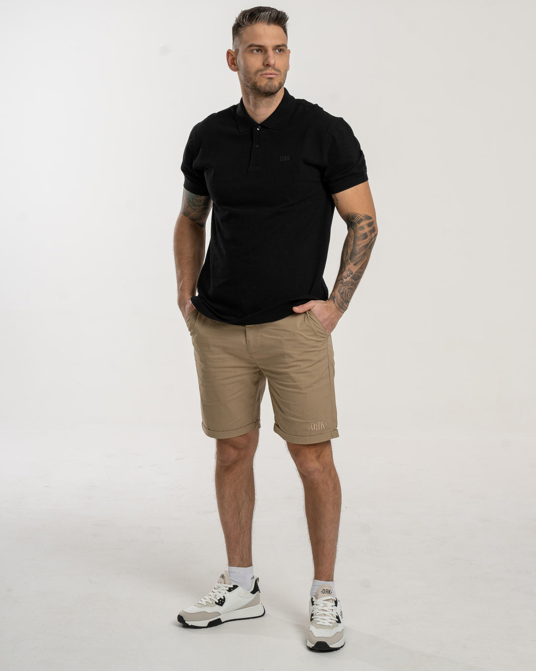 Dorko CHRIS galléros póló, fekete Póló - Sportmania.hu