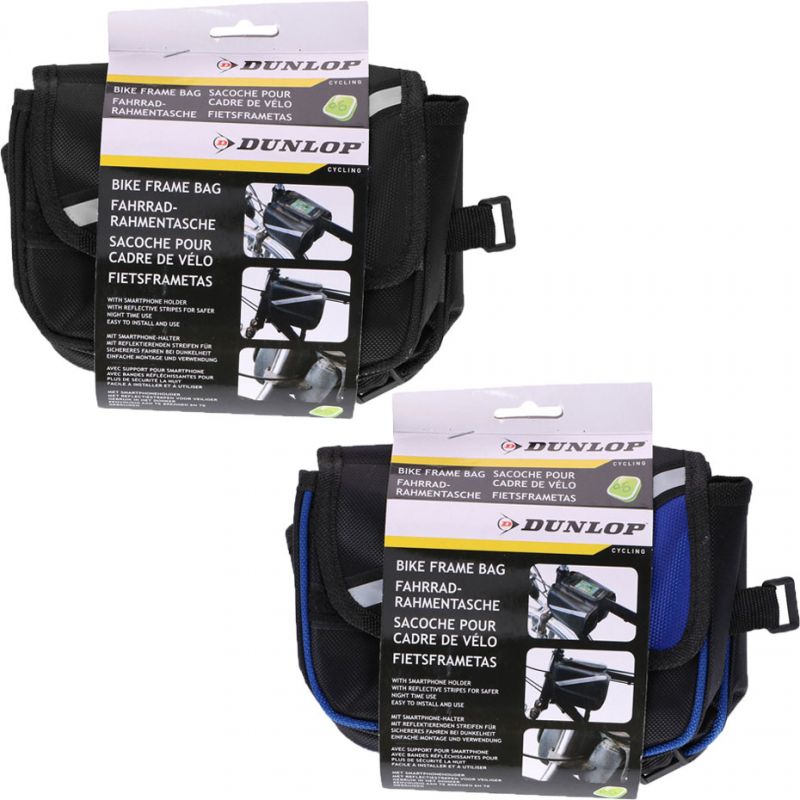 Dunlop Bike Frame Bag 2ass fekete 027395