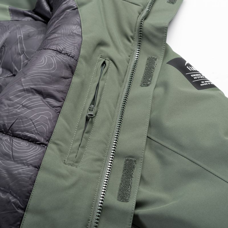 Elbrus Dilox insulated zöld férfi dzseki