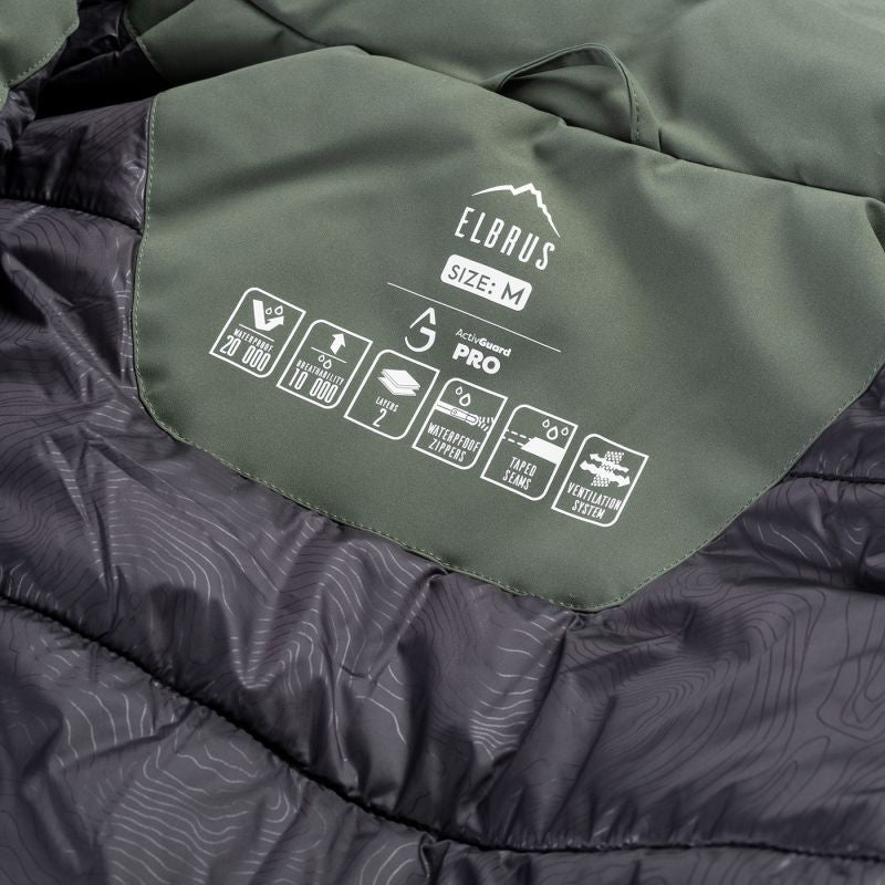Elbrus Dilox insulated zöld férfi dzseki