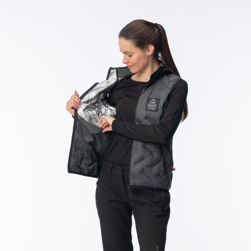 Elbrus Quilted Vest Huel Vest Primaloft W szürke női mellény