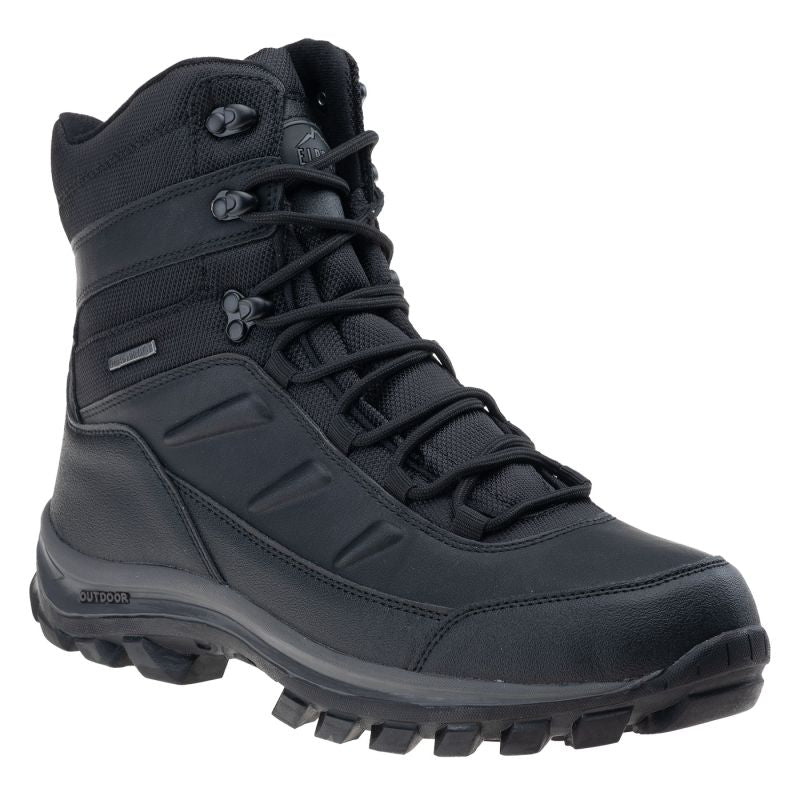 Elbrus Spike Mid Wp fekete cipő férfi