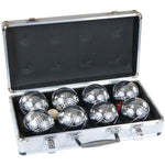 Enero 8-PIECE PETANQUE BALLS - BOULE PETANQUE ALUMINUM SUITCASE