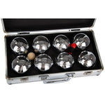 Enero 8-PIECE PETANQUE BALLS - BOULE PETANQUE ALUMINUM SUITCASE