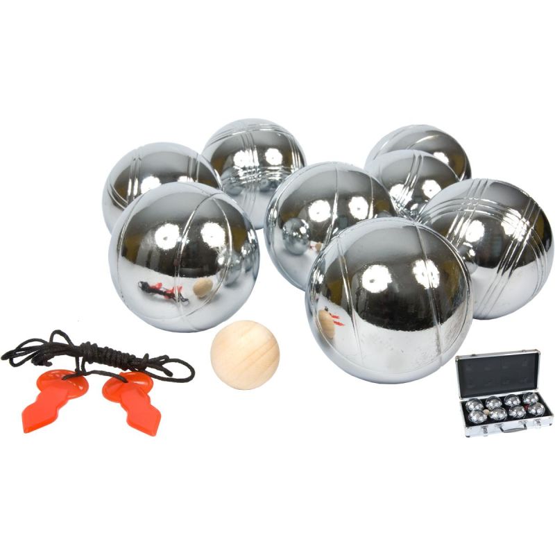 Enero 8-PIECE PETANQUE BALLS - BOULE PETANQUE ALUMINUM SUITCASE