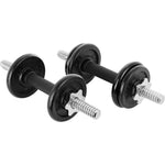 Enero CAST IRON DUMBBELL 15 KG (2x7.5 KG) FIT CASE edzőfelszerelés