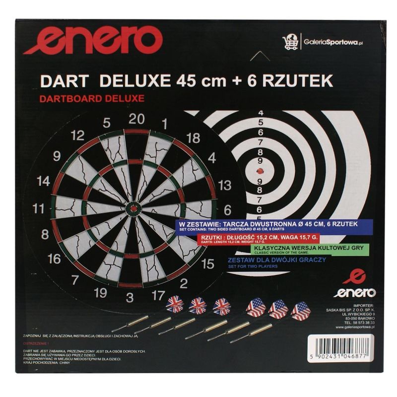 Enero Outdoor Cardboard Dart 45cm And 6 Darts GSP-1046877