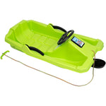Enero PLASTIC SLED WITH BRAKE AND HANDLEBAR ADAŚ sportfelszerelés, zöld