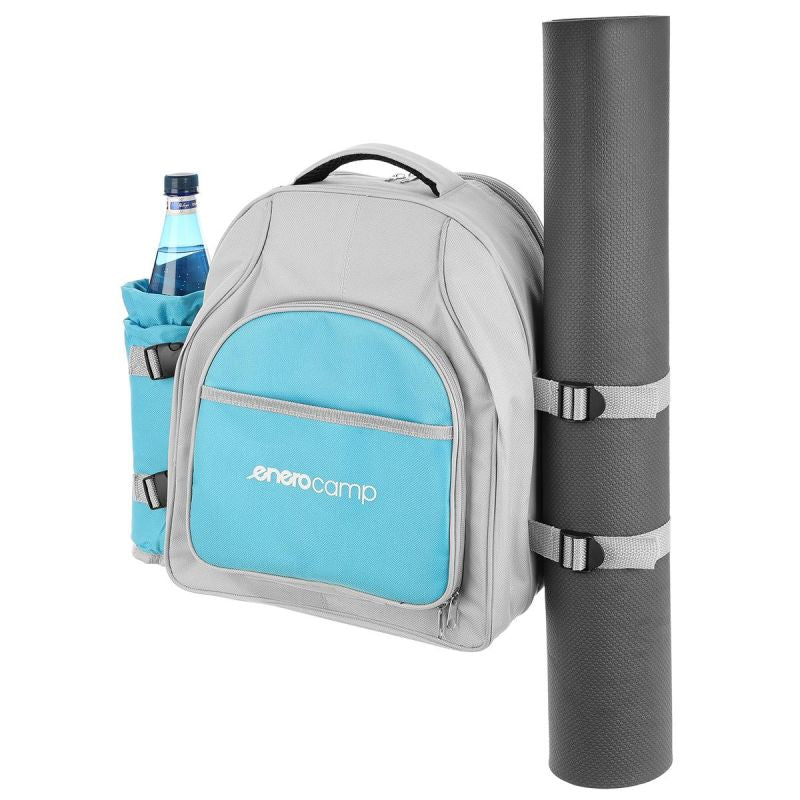 Enero THERMAL PICNIC BACKPACK BLUE AND GREY 25L CAMP szürke hátizsák