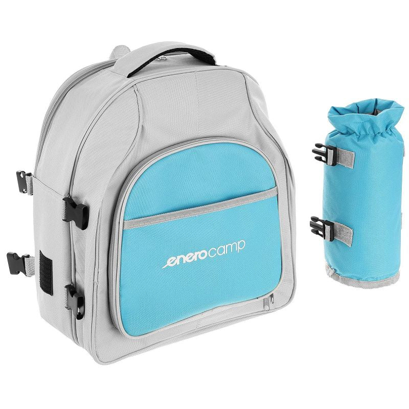Enero THERMAL PICNIC BACKPACK BLUE AND GREY 25L CAMP szürke hátizsák