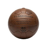 FC Barcelona Camp Nou Retro Soccer Official Licensed Genuine Leather brązowy futball labda B1048