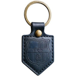 FC Barcelona keychain original licensed leather pennant czarny BLL7061N