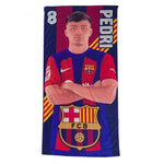 FC Barcelona Pedri beach towel microfiber 70X140 wielokolorowy törölköző 120010