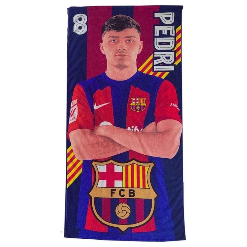 FC Barcelona Pedri beach towel microfiber 70X140 wielokolorowy törölköző 120010