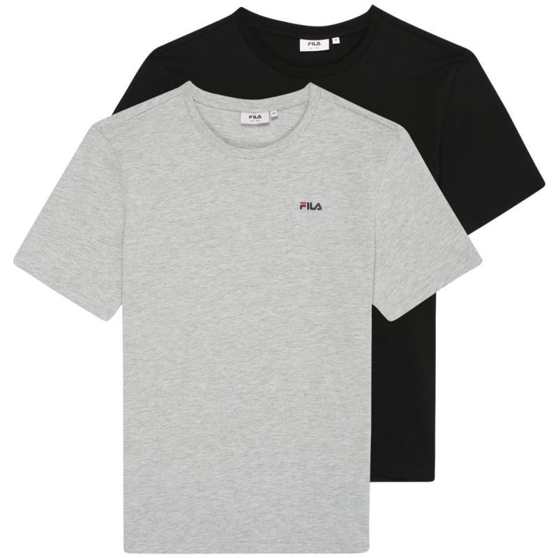 Fila Brod Men's T-Shirt 2 Pack Black, Gray szürke férfi póló