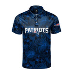 Foco New England Patriots Floral Wordmark férfi galléros Póló