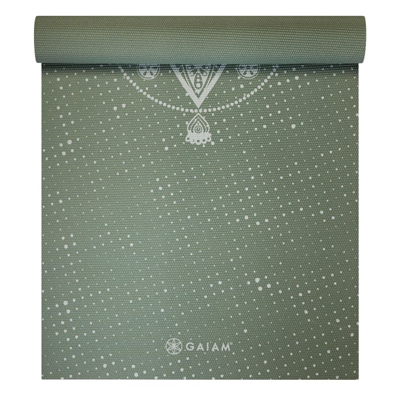 Gaiam Celestial Green Yoga Mat 5 MM Edzőfelszerelés 64950
