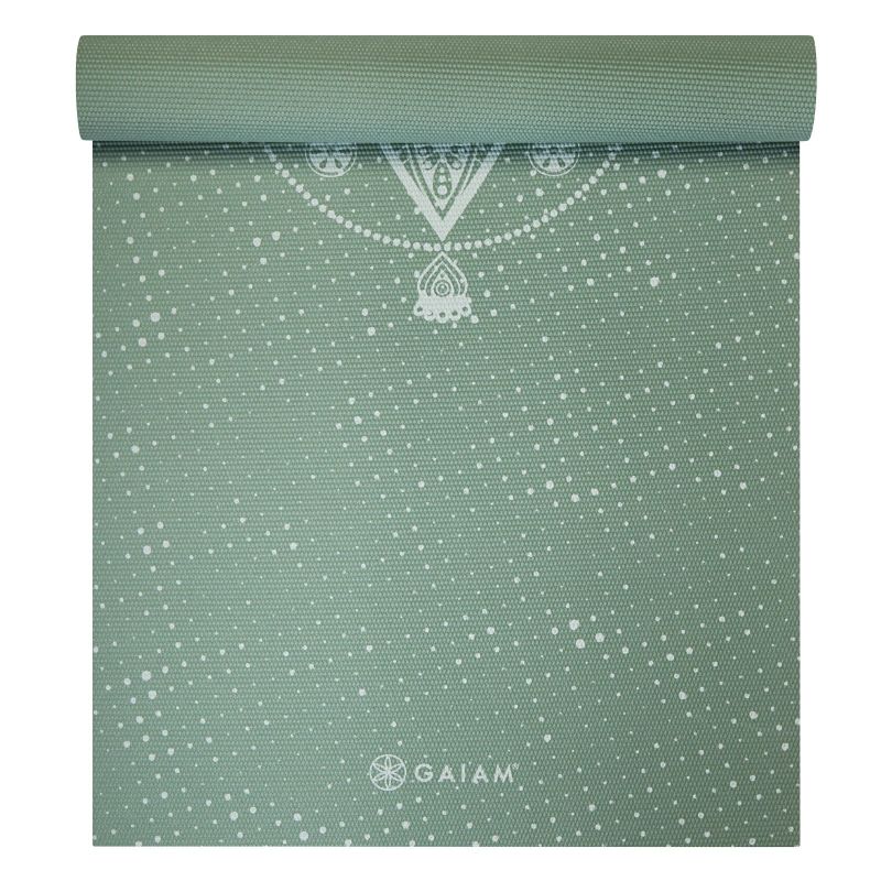 Gaiam Celestial Green Yoga Mat 5 MM Edzőfelszerelés 64950