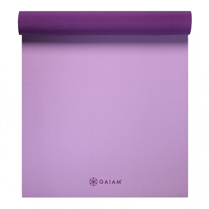 Double-sided Yoga Mat Gaiam Plum Jam 6 mm Edzőfelszerelés 60526