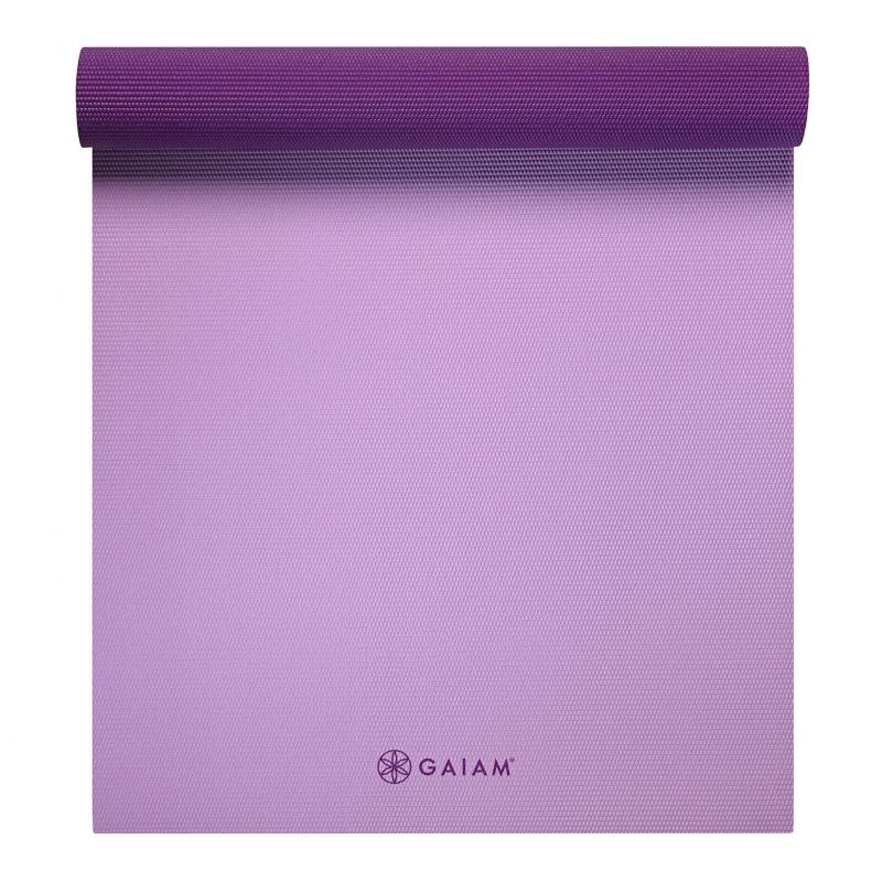 Double-sided Yoga Mat Gaiam Plum Jam 6 mm Edzőfelszerelés 60526