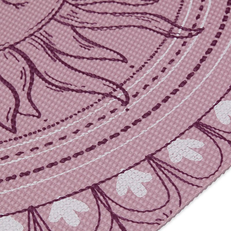 Gaiam Here &amp; Now Dusty Rose Yoga Mat 4mm 65272