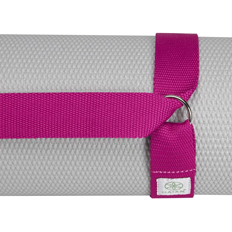 Gaiam pink yoga mat strap 61711