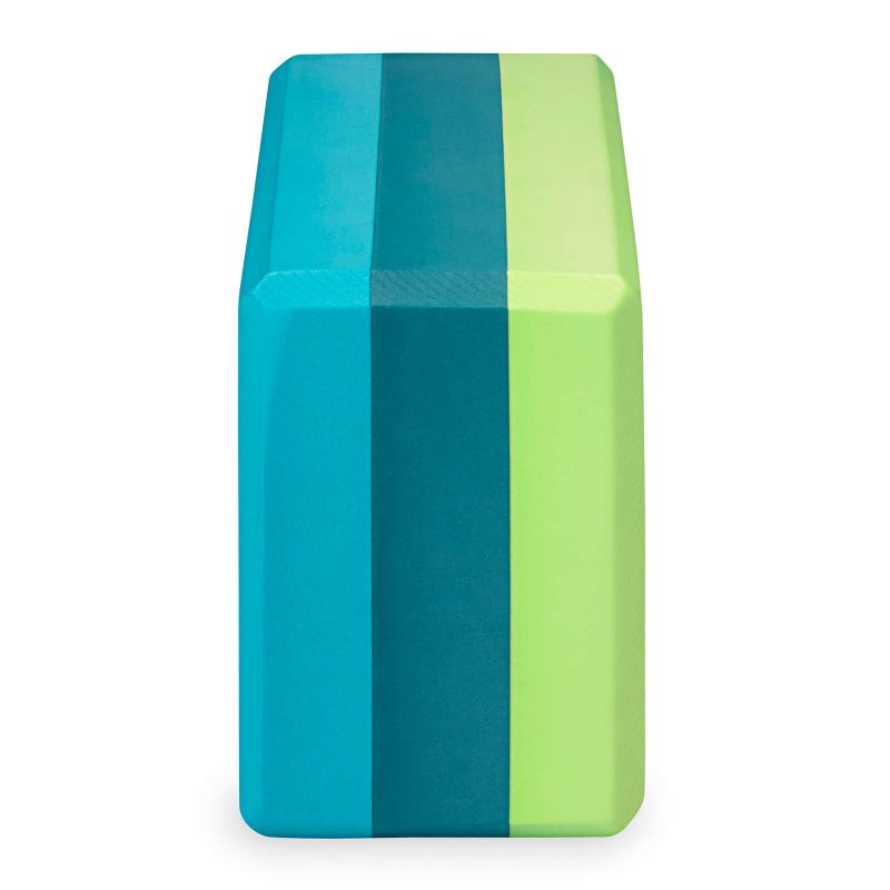 Gaiam Teal Tonal Tri 62207 Yoga Cube