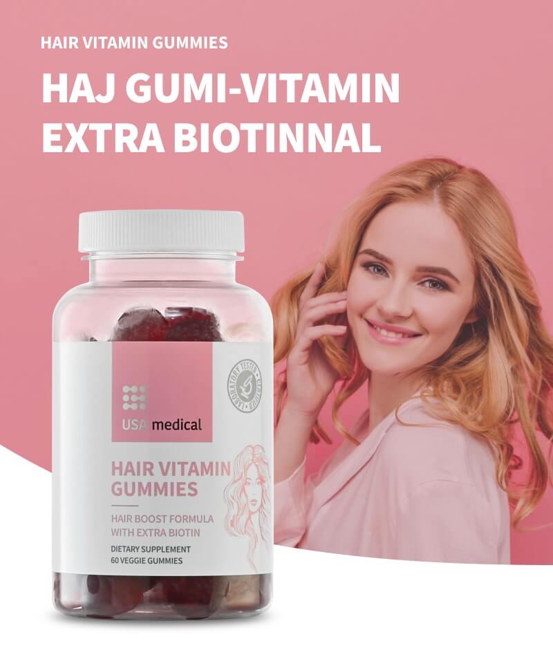 UsaMedical Haj gumi-vitamin biotinnal 60 db