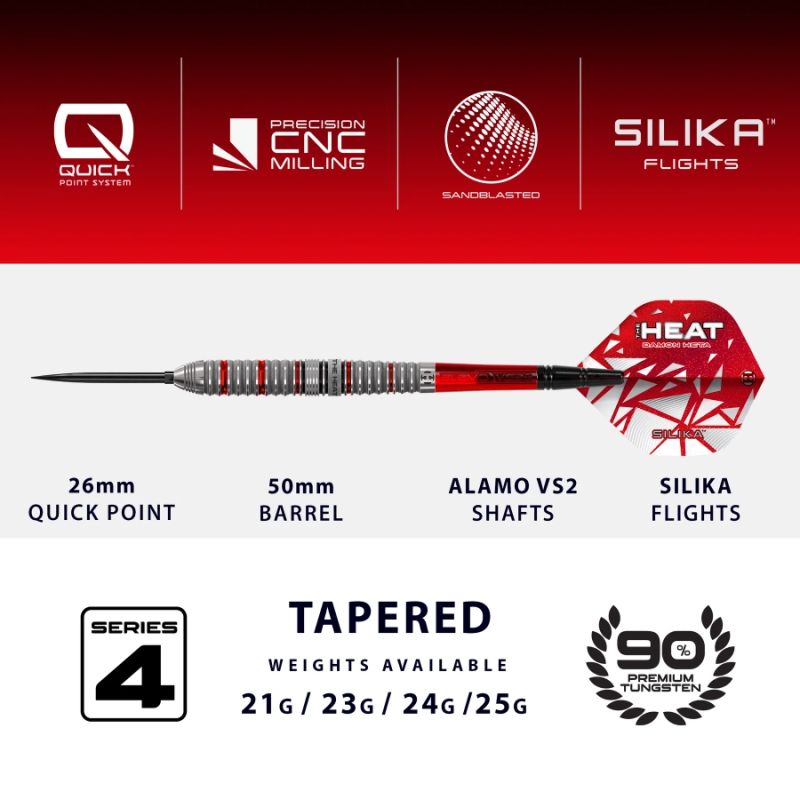 Harrows 90% steeltip darts DamonHetaSeries490%