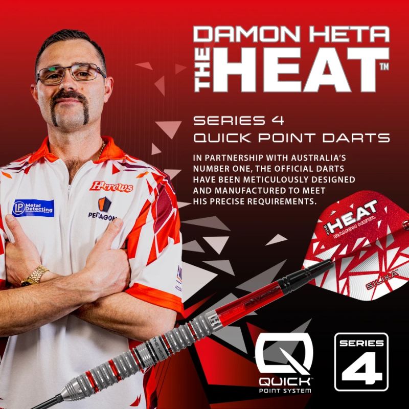 Harrows 90% steeltip darts DamonHetaSeries490%