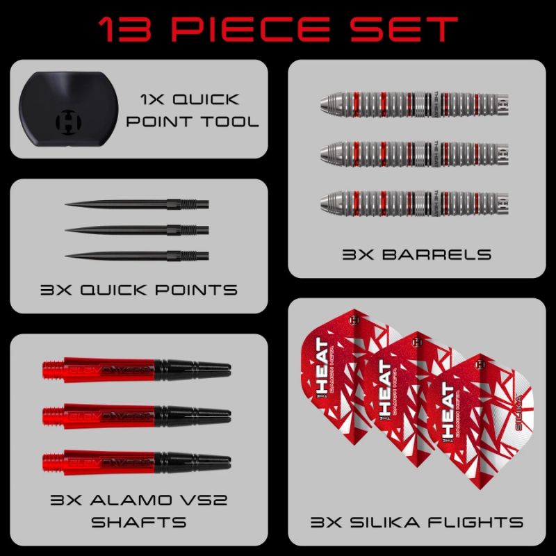 Harrows 90% steeltip darts DamonHetaSeries490%