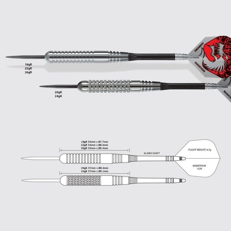 Harrows Arrows Steeltip darts ezüst dart felszerelés HS-TNK-000013162