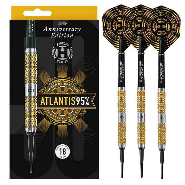 Harrows Atlantis 95% 50th Anniversary Edition Softip Darts 16967