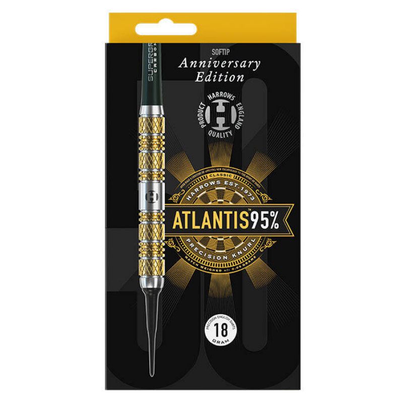 Harrows Atlantis 95% 50th Anniversary Edition Softip Darts 16967