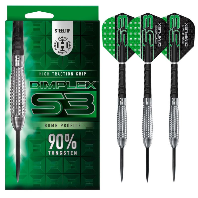 Harrows Bomb Darts 90% Steeltip DIMPLEXS390%BOMB