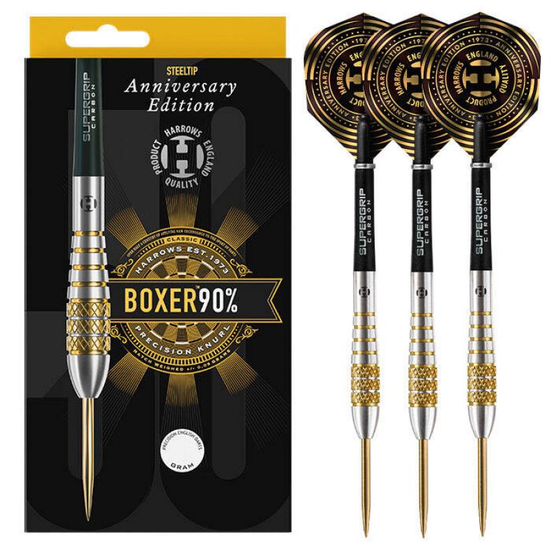 Harrows Boxer Bomb 90% Steeltip Darts BOXER50THANNIVERSARYEDITION