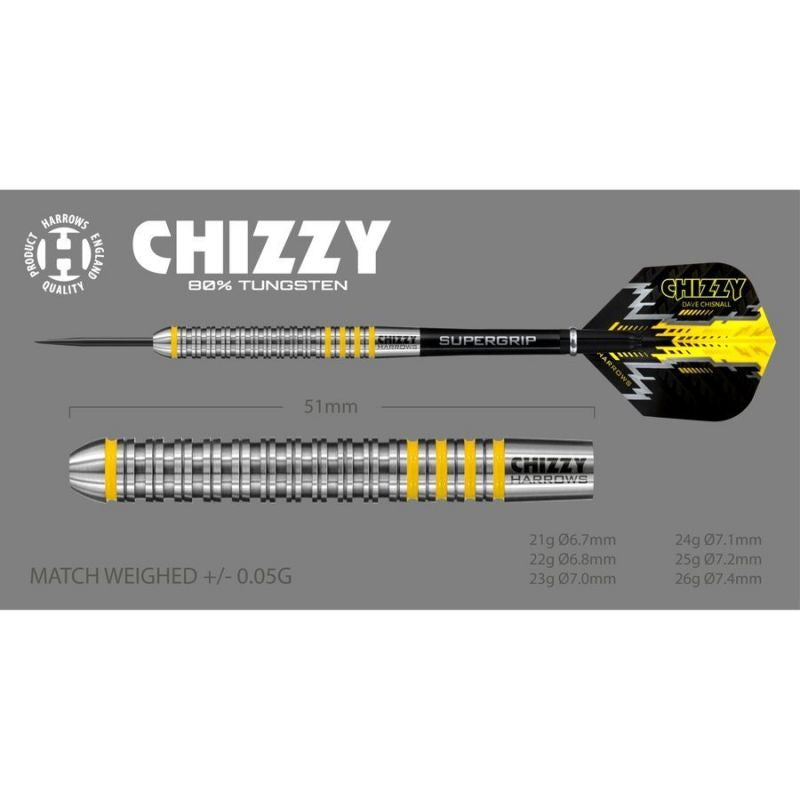 Harrows Chizzy Darts 80% Steeltip Hs-tnk-000013896