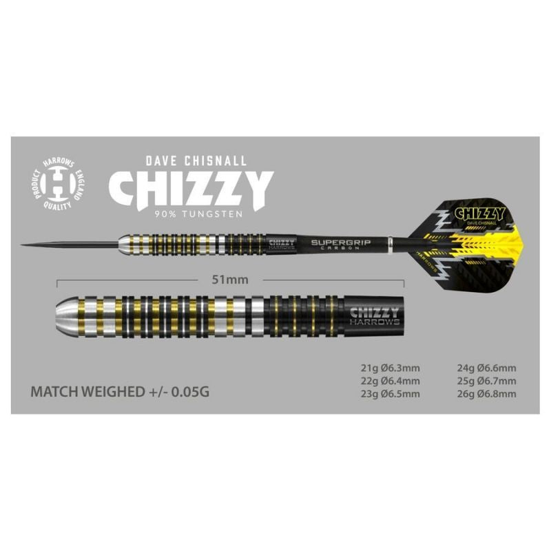 Harrows Chizzy Darts 90% Steeltip Hs-tnk-000013897