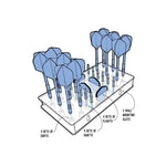 Harrows Dart Station Dart Stand Organizer HS-TNK-000013308