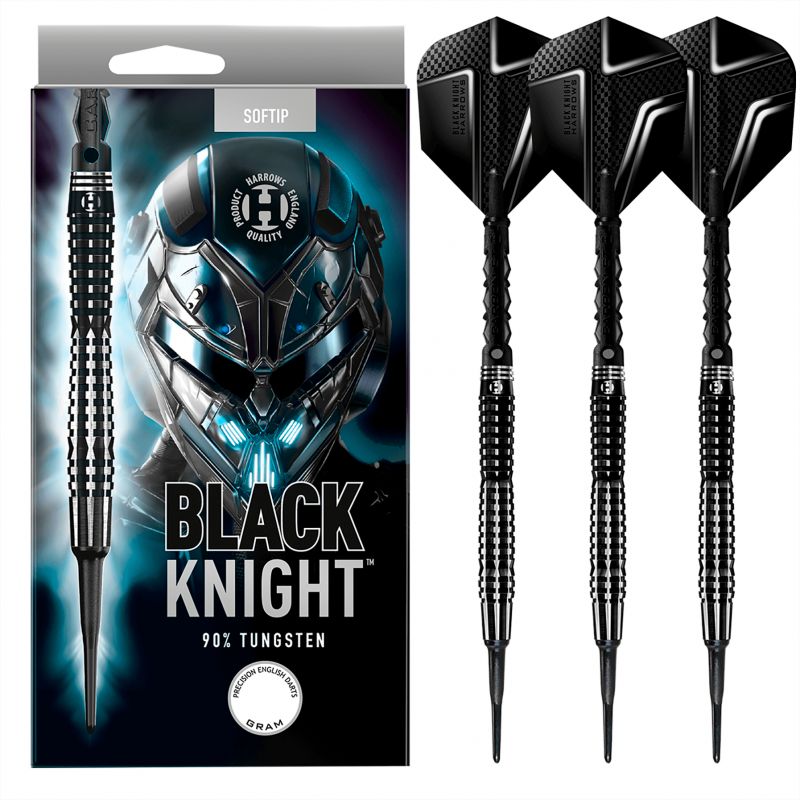Darts Harrows Black Knight 90% Softip BLACKKNIGHT